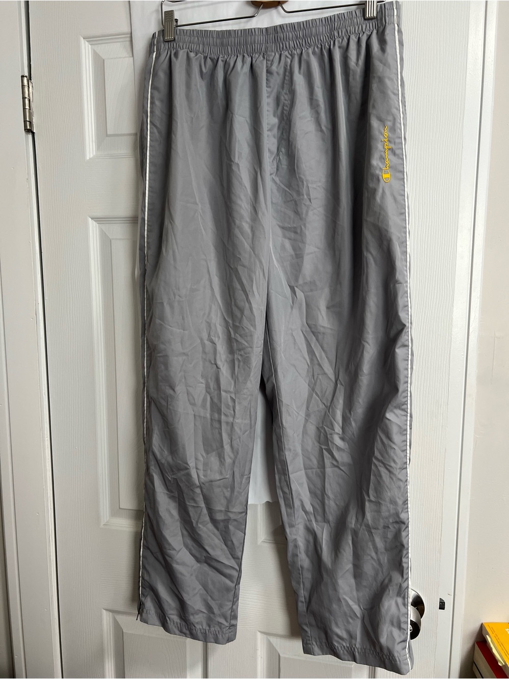 Champion Men’s Gray Track Pants with Elastic Waist